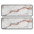 thumbnail image 1 of Kitchen Rugs Sets Of 2,White Gray Rose Gold Marble Pattern Anti Fatigue Kitchen Mat Rugs Non Slip Washable,Decorative Kitchen Floor Mats for Kitchen,Sink,Laundry,17"x47"+17"x47", 1 of 5