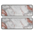 thumbnail image 1 of Kitchen Rugs Sets Of 2,White Gray Rose Gold Marble Pattern Anti Fatigue Kitchen Mat Rugs Non Slip Washable,Decorative Kitchen Floor Mats for Kitchen,Sink,Laundry,17"x47"+17"x47", 1 of 5