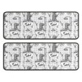thumbnail image 1 of Kitchen Rugs Sets Of 2,White Highland Cow Bathtub Flower Pattern Anti Fatigue Kitchen Mat Rugs Non Slip Washable,Decorative Kitchen Floor Mats for Kitchen,Sink,Laundry,17"x47"+17"x47", 1 of 5