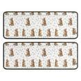 thumbnail image 1 of Kitchen Rugs Sets Of 2,White Highland Cow Floral Pattern Anti Fatigue Kitchen Mat Rugs Non Slip Washable,Decorative Kitchen Floor Mats for Kitchen,Sink,Laundry,17"x47"+17"x47", 1 of 5