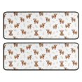 thumbnail image 1 of Kitchen Rugs Sets Of 2,White Highland Cow Flower Pattern Anti Fatigue Kitchen Mat Rugs Non Slip Washable,Decorative Kitchen Floor Mats for Kitchen,Sink,Laundry,17"x47"+17"x47", 1 of 5