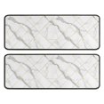 thumbnail image 1 of Kitchen Rugs Sets Of 2,White Marble Gold Line Pattern Anti Fatigue Kitchen Mat Rugs Non Slip Washable,Decorative Kitchen Floor Mats for Kitchen,Sink,Laundry,17"x47"+17"x47", 1 of 5