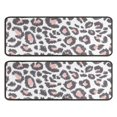 thumbnail image 1 of Kitchen Rugs Sets Of 2,White and Pink Of Leopard Print Anti Fatigue Kitchen Mat Rugs Non Slip Washable,Decorative Kitchen Floor Mats for Kitchen,Sink,Laundry,17"x47"+17"x47", 1 of 5