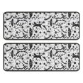 thumbnail image 1 of Kitchen Rugs Sets Of 2,White Planet Cat Feather Pattern Anti Fatigue Kitchen Mat Rugs Non Slip Washable,Decorative Kitchen Floor Mats for Kitchen,Sink,Laundry,17"x47"+17"x47", 1 of 5