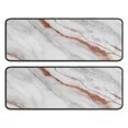thumbnail image 1 of Kitchen Rugs Sets Of 2,White Rose Gold Marble Anti Fatigue Kitchen Mat Rugs Non Slip Washable,Decorative Kitchen Floor Mats for Kitchen,Sink,Laundry,17"x47"+17"x47", 1 of 5