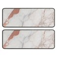 thumbnail image 1 of Kitchen Rugs Sets Of 2,White Rose Gold Marble Pattern Anti Fatigue Kitchen Mat Rugs Non Slip Washable,Decorative Kitchen Floor Mats for Kitchen,Sink,Laundry,17"x47"+17"x47", 1 of 5