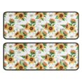 thumbnail image 1 of Kitchen Rugs Sets Of 2,White Sunflower Bouquet Pattern Anti Fatigue Kitchen Mat Rugs Non Slip Washable,Decorative Kitchen Floor Mats for Kitchen,Sink,Laundry,17"x47"+17"x47", 1 of 5