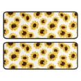 thumbnail image 1 of Kitchen Rugs Sets Of 2,White Sunflower Pattern Anti Fatigue Kitchen Mat Rugs Non Slip Washable,Decorative Kitchen Floor Mats for Kitchen,Sink,Laundry,17"x47"+17"x47", 1 of 5
