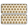 thumbnail image 1 of Kitchen Rugs Sets Of 2,White Sunflower Pattern Anti Fatigue Kitchen Mat Rugs Non Slip Washable,Decorative Kitchen Floor Mats for Kitchen,Sink,Laundry,17"x47"+17"x47", 1 of 5