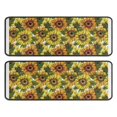 thumbnail image 1 of Kitchen Rugs Sets Of 2,White Sunflower Pattern Anti Fatigue Kitchen Mat Rugs Non Slip Washable,Decorative Kitchen Floor Mats for Kitchen,Sink,Laundry,17"x47"+17"x47", 1 of 5