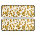 thumbnail image 1 of Kitchen Rugs Sets Of 2,White Yellow Flower Sunflower Pattern Anti Fatigue Kitchen Mat Rugs Non Slip Washable,Decorative Kitchen Floor Mats for Kitchen,Sink,Laundry,17"x47"+17"x47", 1 of 5