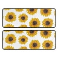 thumbnail image 1 of Kitchen Rugs Sets Of 2,White Yellow Sunflower Pattern Anti Fatigue Kitchen Mat Rugs Non Slip Washable,Decorative Kitchen Floor Mats for Kitchen,Sink,Laundry,17"x47"+17"x47", 1 of 5