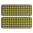 thumbnail image 1 of Kitchen Rugs Sets Of 2,Yellow Black Checkerboard Checkered Pattern Anti Fatigue Kitchen Mat Rugs Non Slip Washable,Decorative Kitchen Floor Mats for Kitchen,Sink,Laundry,17"x47"+17"x47", 1 of 5