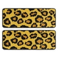 thumbnail image 1 of Kitchen Rugs Sets Of 2,Yellow and Black Of Leopard Print Anti Fatigue Kitchen Mat Rugs Non Slip Washable,Decorative Kitchen Floor Mats for Kitchen,Sink,Laundry,17"x47"+17"x47", 1 of 5