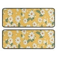 thumbnail image 1 of Kitchen Rugs Sets Of 2,Yellow Daisy Flower Pattern Anti Fatigue Kitchen Mat Rugs Non Slip Washable,Decorative Kitchen Floor Mats for Kitchen,Sink,Laundry,17"x47"+17"x47", 1 of 5