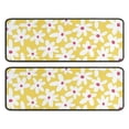 thumbnail image 1 of Kitchen Rugs Sets Of 2,Yellow Daisy Flower Red Centers Pattern Anti Fatigue Kitchen Mat Rugs Non Slip Washable,Decorative Kitchen Floor Mats for Kitchen,Sink,Laundry,17"x47"+17"x47", 1 of 5