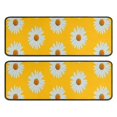 thumbnail image 1 of Kitchen Rugs Sets Of 2,Yellow Daisy Flower White Blooms Pattern Anti Fatigue Kitchen Mat Rugs Non Slip Washable,Decorative Kitchen Floor Mats for Kitchen,Sink,Laundry,17"x47"+17"x47", 1 of 5