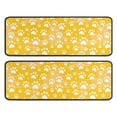 thumbnail image 1 of Kitchen Rugs Sets Of 2,Yellow Dog Paw Footprint Anti Fatigue Kitchen Mat Rugs Non Slip Washable,Decorative Kitchen Floor Mats for Kitchen,Sink,Laundry,17"x47"+17"x47", 1 of 5