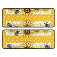 thumbnail image 1 of Kitchen Rugs Sets Of 2,Yellow Dot Sunflower Bee Pattern Anti Fatigue Kitchen Mat Rugs Non Slip Washable,Decorative Kitchen Floor Mats for Kitchen,Sink,Laundry,17"x47"+17"x47", 1 of 5
