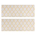 thumbnail image 1 of Kitchen Rugs Sets Of 2,Yellow Geometric Quatrefoil Pattern Anti Fatigue Kitchen Mat Rugs Non Slip Washable,Decorative Kitchen Floor Mats for Kitchen,Sink,Laundry,17"X47", 1 of 5