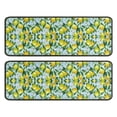 thumbnail image 1 of Kitchen Rugs Sets Of 2,Yellow Lemon Flowers LightBlue Pattern Anti Fatigue Kitchen Mat Rugs Non Slip Washable,Decorative Kitchen Floor Mats for Kitchen,Sink,Laundry,17"x47"+17"x47", 1 of 5