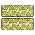 thumbnail image 1 of Kitchen Rugs Sets Of 2,Yellow Lemon Fruit Clusters White Pattern Anti Fatigue Kitchen Mat Rugs Non Slip Washable,Decorative Kitchen Floor Mats for Kitchen,Sink,Laundry,17"x47"+17"x47", 1 of 5
