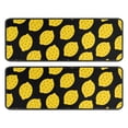 thumbnail image 1 of Kitchen Rugs Sets Of 2,Yellow Lemon Fruit Dots Black Pattern Anti Fatigue Kitchen Mat Rugs Non Slip Washable,Decorative Kitchen Floor Mats for Kitchen,Sink,Laundry,17"x47"+17"x47", 1 of 5