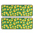 thumbnail image 1 of Kitchen Rugs Sets Of 2,Yellow Lemon Fruit Dots Green Pattern Anti Fatigue Kitchen Mat Rugs Non Slip Washable,Decorative Kitchen Floor Mats for Kitchen,Sink,Laundry,17"x47"+17"x47", 1 of 5