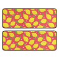 thumbnail image 1 of Kitchen Rugs Sets Of 2,Yellow Lemon Fruit Dots Red Pattern Anti Fatigue Kitchen Mat Rugs Non Slip Washable,Decorative Kitchen Floor Mats for Kitchen,Sink,Laundry,17"x47"+17"x47", 1 of 5