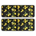 thumbnail image 1 of Kitchen Rugs Sets Of 2,Yellow Lemon Fruit Flowers Black Pattern Anti Fatigue Kitchen Mat Rugs Non Slip Washable,Decorative Kitchen Floor Mats for Kitchen,Sink,Laundry,17"x47"+17"x47", 1 of 5