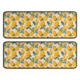 thumbnail image 1 of Kitchen Rugs Sets Of 2,Yellow Lemon Fruit Flowers Pink Pattern Anti Fatigue Kitchen Mat Rugs Non Slip Washable,Decorative Kitchen Floor Mats for Kitchen,Sink,Laundry,17"x47"+17"x47", 1 of 5