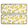 thumbnail image 1 of Kitchen Rugs Sets Of 2,Yellow Lemon Fruit Flowers White Pattern Anti Fatigue Kitchen Mat Rugs Non Slip Washable,Decorative Kitchen Floor Mats for Kitchen,Sink,Laundry,17"x47"+17"x47", 1 of 5