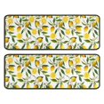 thumbnail image 1 of Kitchen Rugs Sets Of 2,Yellow Lemon Fruit Flowers White Pattern Anti Fatigue Kitchen Mat Rugs Non Slip Washable,Decorative Kitchen Floor Mats for Kitchen,Sink,Laundry,17"x47"+17"x47", 1 of 5