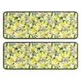thumbnail image 1 of Kitchen Rugs Sets Of 2,Yellow Lemon Fruit Flowers Yellow Pattern Anti Fatigue Kitchen Mat Rugs Non Slip Washable,Decorative Kitchen Floor Mats for Kitchen,Sink,Laundry,17"x47"+17"x47", 1 of 5