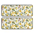 thumbnail image 1 of Kitchen Rugs Sets Of 2,Yellow Lemon Fruit Flowers Yellow Pattern Anti Fatigue Kitchen Mat Rugs Non Slip Washable,Decorative Kitchen Floor Mats for Kitchen,Sink,Laundry,17"x47"+17"x47", 1 of 5