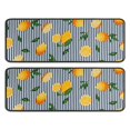 thumbnail image 1 of Kitchen Rugs Sets Of 2,Yellow Lemon Fruit Leaves Anti Fatigue Kitchen Mat Rugs Non Slip Washable,Decorative Kitchen Floor Mats for Kitchen,Sink,Laundry,17"x47"+17"x47", 1 of 5