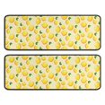 thumbnail image 1 of Kitchen Rugs Sets Of 2,Yellow Lemon Fruit Leaves Beige Pattern Anti Fatigue Kitchen Mat Rugs Non Slip Washable,Decorative Kitchen Floor Mats for Kitchen,Sink,Laundry,17"x47"+17"x47", 1 of 5
