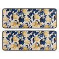 thumbnail image 1 of Kitchen Rugs Sets Of 2,Yellow Lemon Fruit Leaves Beige Pattern Anti Fatigue Kitchen Mat Rugs Non Slip Washable,Decorative Kitchen Floor Mats for Kitchen,Sink,Laundry,17"x47"+17"x47", 1 of 5