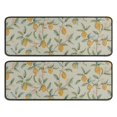 thumbnail image 1 of Kitchen Rugs Sets Of 2,Yellow Lemon Fruit Leaves Beige Pattern Anti Fatigue Kitchen Mat Rugs Non Slip Washable,Decorative Kitchen Floor Mats for Kitchen,Sink,Laundry,17"x47"+17"x47", 1 of 5