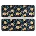 thumbnail image 1 of Kitchen Rugs Sets Of 2,Yellow Lemon Fruit Leaves Black Pattern Anti Fatigue Kitchen Mat Rugs Non Slip Washable,Decorative Kitchen Floor Mats for Kitchen,Sink,Laundry,17"x47"+17"x47", 1 of 5