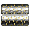thumbnail image 1 of Kitchen Rugs Sets Of 2,Yellow Lemon Fruit Leaves BlackWhite Pattern Anti Fatigue Kitchen Mat Rugs Non Slip Washable,Decorative Kitchen Floor Mats for Kitchen,Sink,Laundry,17"x47"+17"x47", 1 of 5