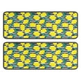 thumbnail image 1 of Kitchen Rugs Sets Of 2,Yellow Lemon Fruit Leaves BlackWhite Pattern Anti Fatigue Kitchen Mat Rugs Non Slip Washable,Decorative Kitchen Floor Mats for Kitchen,Sink,Laundry,17"x47"+17"x47", 1 of 5