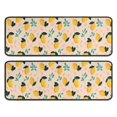 thumbnail image 1 of Kitchen Rugs Sets Of 2,Yellow Lemon Fruit Leaves LightPink Pattern Anti Fatigue Kitchen Mat Rugs Non Slip Washable,Decorative Kitchen Floor Mats for Kitchen,Sink,Laundry,17"x47"+17"x47", 1 of 5