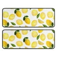 thumbnail image 1 of Kitchen Rugs Sets Of 2,Yellow Lemon Fruit Leaves White Pattern Anti Fatigue Kitchen Mat Rugs Non Slip Washable,Decorative Kitchen Floor Mats for Kitchen,Sink,Laundry,17"x47"+17"x47", 1 of 5