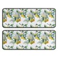 thumbnail image 1 of Kitchen Rugs Sets Of 2,Yellow Lemon Fruit Leaves White Pattern Anti Fatigue Kitchen Mat Rugs Non Slip Washable,Decorative Kitchen Floor Mats for Kitchen,Sink,Laundry,17"x47"+17"x47", 1 of 5