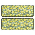 thumbnail image 1 of Kitchen Rugs Sets Of 2,Yellow Lemon Fruit Leaves White Pattern Anti Fatigue Kitchen Mat Rugs Non Slip Washable,Decorative Kitchen Floor Mats for Kitchen,Sink,Laundry,17"x47"+17"x47", 1 of 5