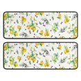 thumbnail image 1 of Kitchen Rugs Sets Of 2,Yellow Lemon Fruit Olives White Pattern Anti Fatigue Kitchen Mat Rugs Non Slip Washable,Decorative Kitchen Floor Mats for Kitchen,Sink,Laundry,17"x47"+17"x47", 1 of 5