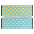 thumbnail image 1 of Kitchen Rugs Sets Of 2,Yellow Lemon Fruit Shapes LightBlue Pattern Anti Fatigue Kitchen Mat Rugs Non Slip Washable,Decorative Kitchen Floor Mats for Kitchen,Sink,Laundry,17"x47"+17"x47", 1 of 5