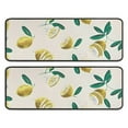 thumbnail image 1 of Kitchen Rugs Sets Of 2,Yellow Lemon Fruit Slices Beige Pattern Anti Fatigue Kitchen Mat Rugs Non Slip Washable,Decorative Kitchen Floor Mats for Kitchen,Sink,Laundry,17"x47"+17"x47", 1 of 5