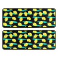 thumbnail image 1 of Kitchen Rugs Sets Of 2,Yellow Lemon Fruit Slices Black Pattern Anti Fatigue Kitchen Mat Rugs Non Slip Washable,Decorative Kitchen Floor Mats for Kitchen,Sink,Laundry,17"x47"+17"x47", 1 of 5